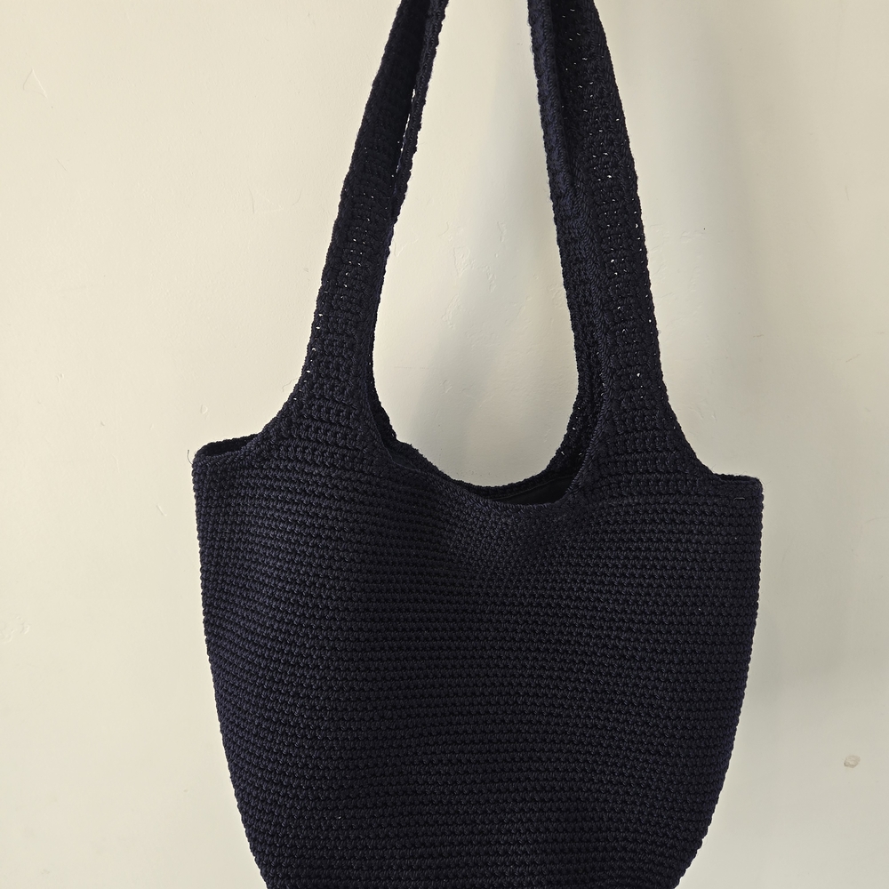 The Sak Navy Blue Knit Tote Bag
